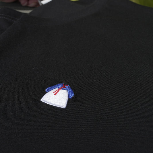 T-shirt noir brodé unisexe – Hanbok coréen 🇰🇷